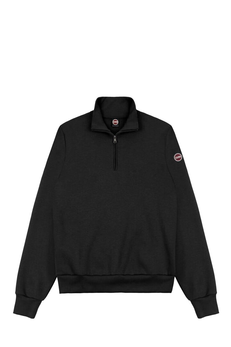 Felpa Uomo Colmar Originals Half Zip Black Nuvolari.biz