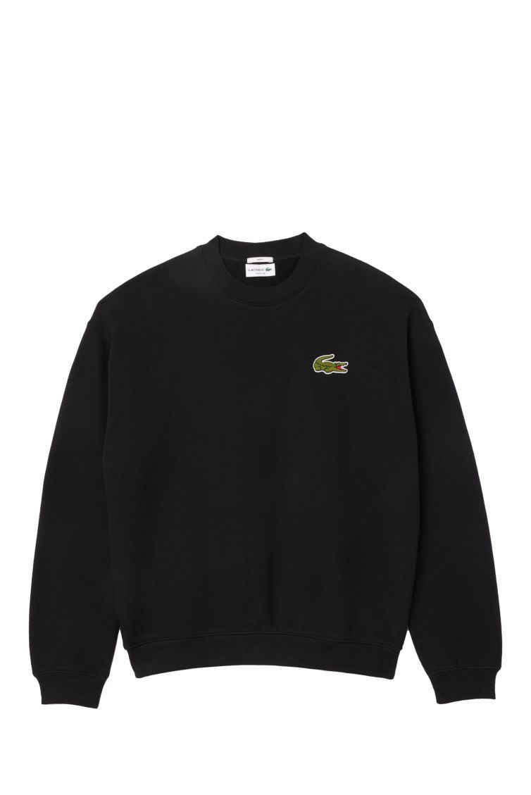 Felpa Uomo Lacoste Logo Black Nuvolari.biz