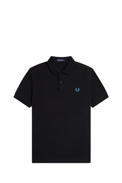 POLO UOMO FRED PERRY BLACK/OCEAN