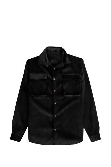 OVERSHIRT UOMO BLACK RAGS CM MANCHESTER NERO