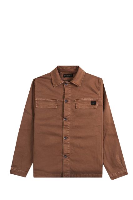 OVERSHIRT UOMO NUVOLARI MASON CUOIO