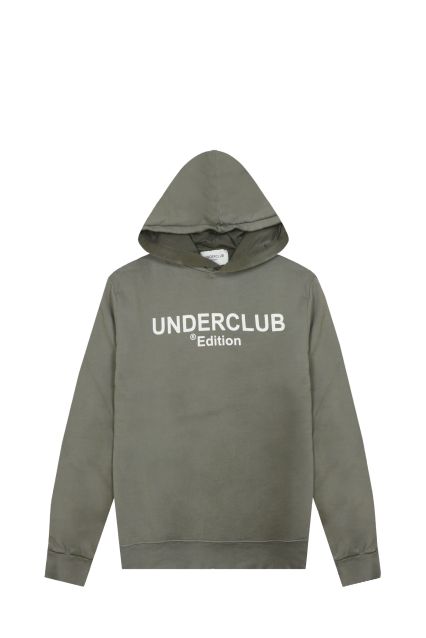 FELPA UOMO UNDERCLUB VERDE SALVIA CON CAPPUCCIO