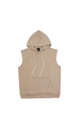 Felpa Uomo Rayz Pablo Apricot Smanicata Con Cappuccio Nuvolari.biz